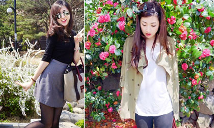 Á hậu Tú Anh xinh như hoa ở Hàn Quốc