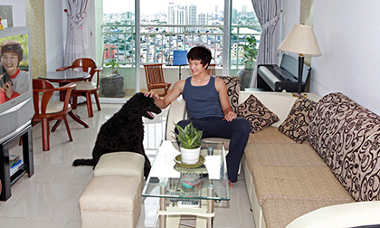 Căn hộ ngập tràn nắng của hotboy Huỳnh Anh