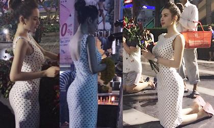Phương Trinh khoe ba vòng gợi cảm đi chùa cầu duyên ở Thái Lan