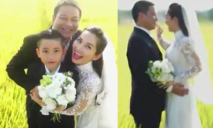 Kim Hiền khoe clip cưới lãng mạn trên đồng lúa  