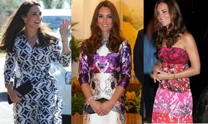 Những chiếc váy in "đóng dấu ấn" công nương Anh