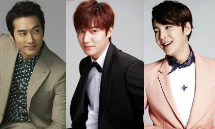 Fans ngây ngất vì Lee Min Ho, Jang Geun Suk và Song Seung Hun "đọ" vẻ đẹp trai