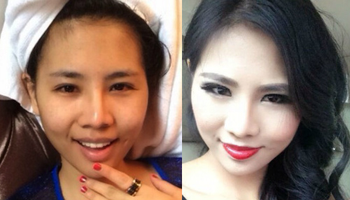 Em gái Can Lộ Lộ khoe mặt mộc đen nhẻm với nghi án gọt cằm 