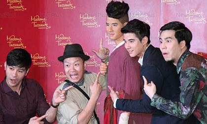 Dàn sao "Tình người duyên ma" tạo dáng nhí nhố bên tượng sáp Mario