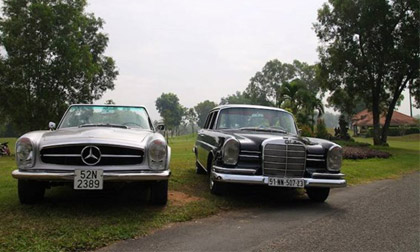 Dàn xe cổ Mercedes-Benz khoe dáng tại Sài Gòn