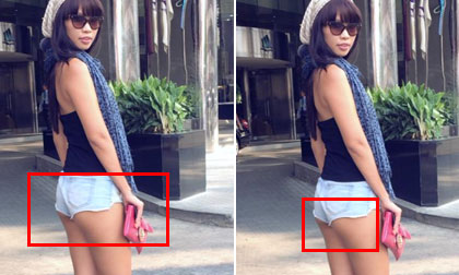 Nóng mắt với quần 5 phân dạo phố của Hà Anh