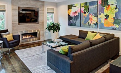 Xu hướng décor 2014: Đẹp hoàn hảo với tranh trừu tượng
