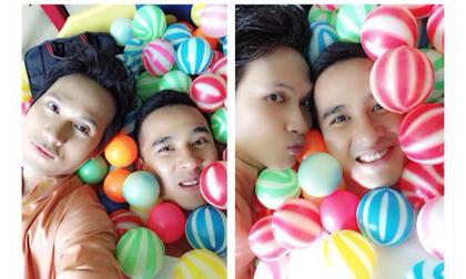 Nguyên Vũ khoe ảnh đi chơi nhà banh "thân thiết" cùng Lương Thế Thành