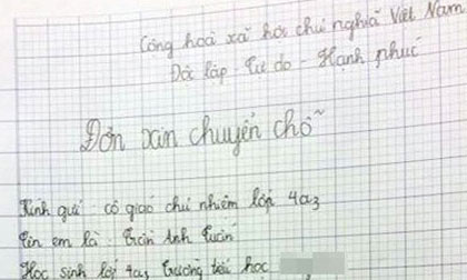 Những bức thư tình của trẻ tiểu học xôn xao dân mạng