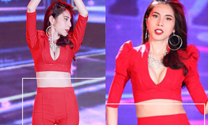 Thủy Tiên mặc quần "nhạy cảm" khi biểu diễn trên sân khấu