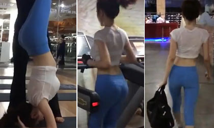 Clip: 'Đột nhập' xem Angela Phương Trinh uốn éo trồng chuối