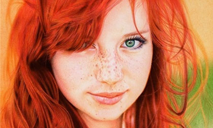 Chàng trai dùng bút bi vẽ tranh sống động như thật