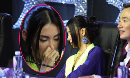 Trương Bá Chi "ngủ lăn quay" trên ghế khi đang ghi hình