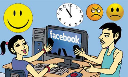 Mệt mỏi vì chuyện gì vợ cũng mang lên Facebook