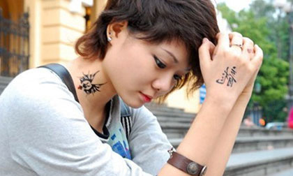 Nguy hại từ hình xăm tạm thời