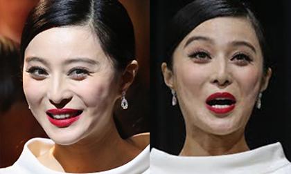 Phạm Băng Băng lộ mặt nhăn nhúm đầy tỳ vết