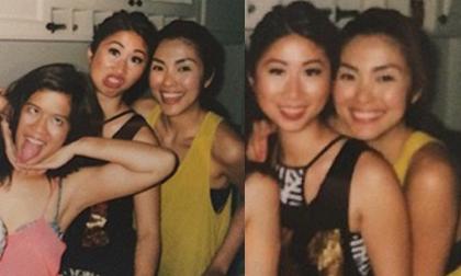 Lộ ảnh Hà Tăng đen nhẻm, nhí nhố với chị em nhà chồng