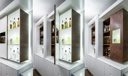 Nhà chật vẫn tiện nghi với hệ tủ biến hóa đa năng