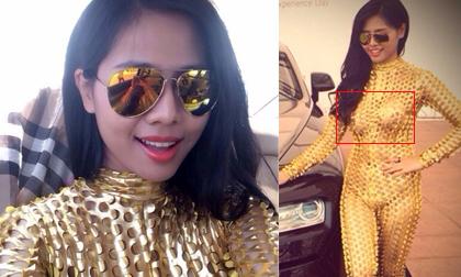 Em gái Can Lộ Lộ khoe dáng thô và vòng một lệch với jumpsuit