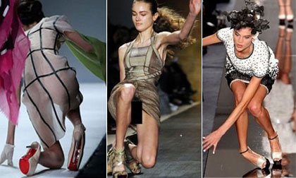 Khoảnh khắc siêu mẫu 'vồ ếch' có một không hai