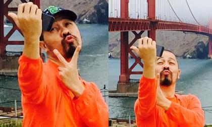 Loạt ảnh tự sướng "bá đạo" của Đức Hùng bên Cầu Cổng Vàng ở San Francisco