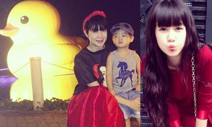 Vợ Lý Hải "xì tin" bên chồng con khi chụp ảnh cùng vịt vàng