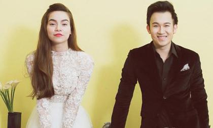 Cô dâu Hồ Ngọc Hà e ấp bên chú rể Dương Triệu Vũ