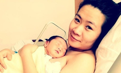 Cù Trọng Xoay khoe ảnh con trai đầu lòng