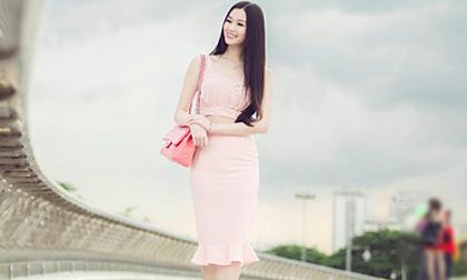 Khánh My tuyệt xinh với “cây hồng” ngọt ngào