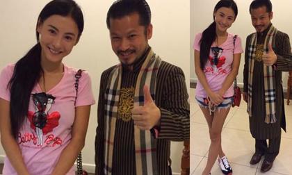 Trương Bá Chi e thẹn khi bắt gặp Hùng Cửu Long tại Singapore