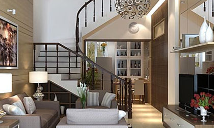 Cải tạo nhà lô 35,5m2 cho đôi uyên ương sắp cưới