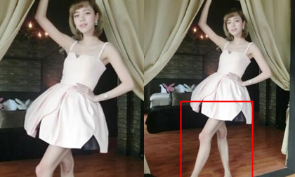 "Sốc" với đôi chân gầy tong teo của sao nữ Thái Lan