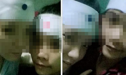 Hai cháu gái vui vẻ chụp ảnh tự sướng trong đám tang ông