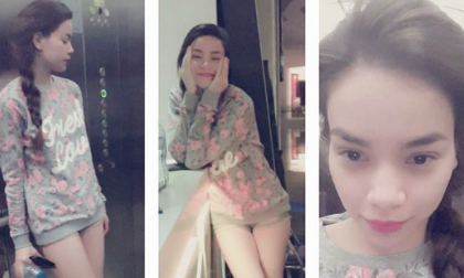 Hà Hồ mặc quần siêu ngắn đi xem phim giữa đêm