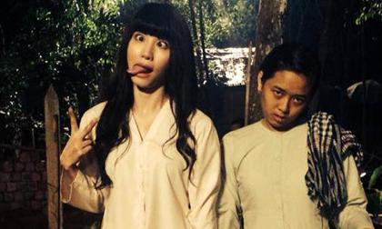 Fan thấy "gớm" khi Ngân Khánh giả ma y như thật