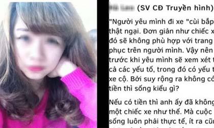 Nữ sinh đăng status 'cơm gạo' giống Ngọc Trinh gây bức xúc