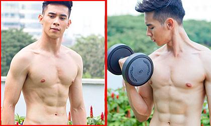 Lộ ảnh Hồ Vĩnh Khoa với bụng sáu múi và cơ bắp cuồn cuộn