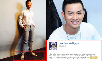 Hoài Lâm mang dép tổ ong chụp hình vẫn được khen "đẹp trai ngời ngời"