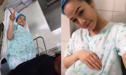 Nhật Kim Anh vẫn tạo dáng, pose hình nhí nhảnh dù sắp... lên bàn đẻ