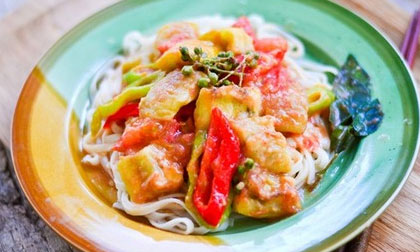 Thanh mà ngon với món cà tím xốt cà chua