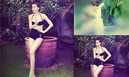 Hà Hồ khoe ảnh bikini sáng tinh mơ