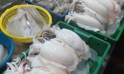 Kinh hoàng mực 'tươi roi rói' nhờ hóa chất bán ngoài chợ