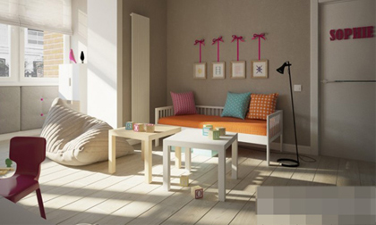 Căn hộ bé xinh của gia đình có 1 con nhỏ