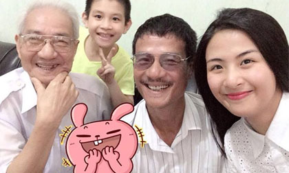 Ngọc Hân khoe ảnh giống bố và ông nội 'như đúc'
