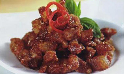 Thơm lừng mắm ruốc xào thịt