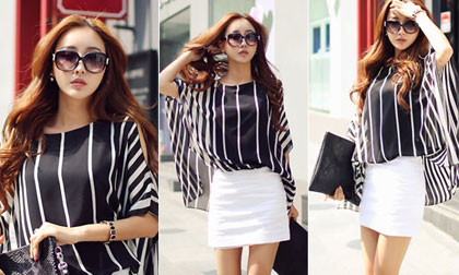 Dáng áo suông 'cứu cánh' cho bạn gái 'eo bánh mỳ'