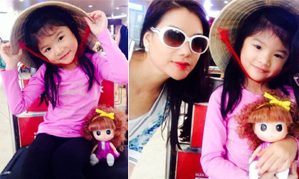 Con gái Trương Ngọc Ánh đội nón lá duyên dáng như thiếu nữ