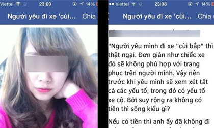 Những hot girl "yêu thực dụng" bị cộng đồng mạng "ném đá"