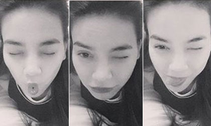 Hà Hồ 'đốn tim' fan với điệu bộ siêu dễ thương