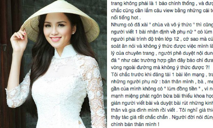 Diễm Hương bức xúc vì bị "chụp mũ" là người có má lúm "giả tạo và dâm đãng"